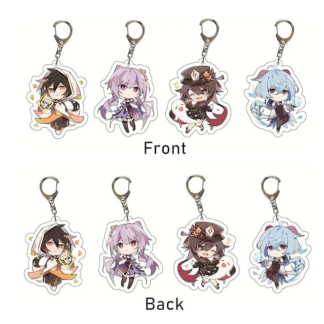 Acrylic keychain Q version anime series game pendant custom keychain creative personality
