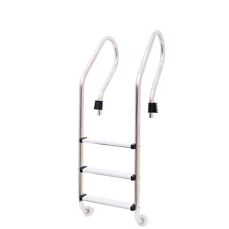 Swimming Pool Devices Pool Ladder Manufacturer 3 Steps With Rubber For Anti Slip High Level Quality With Reasonable Price