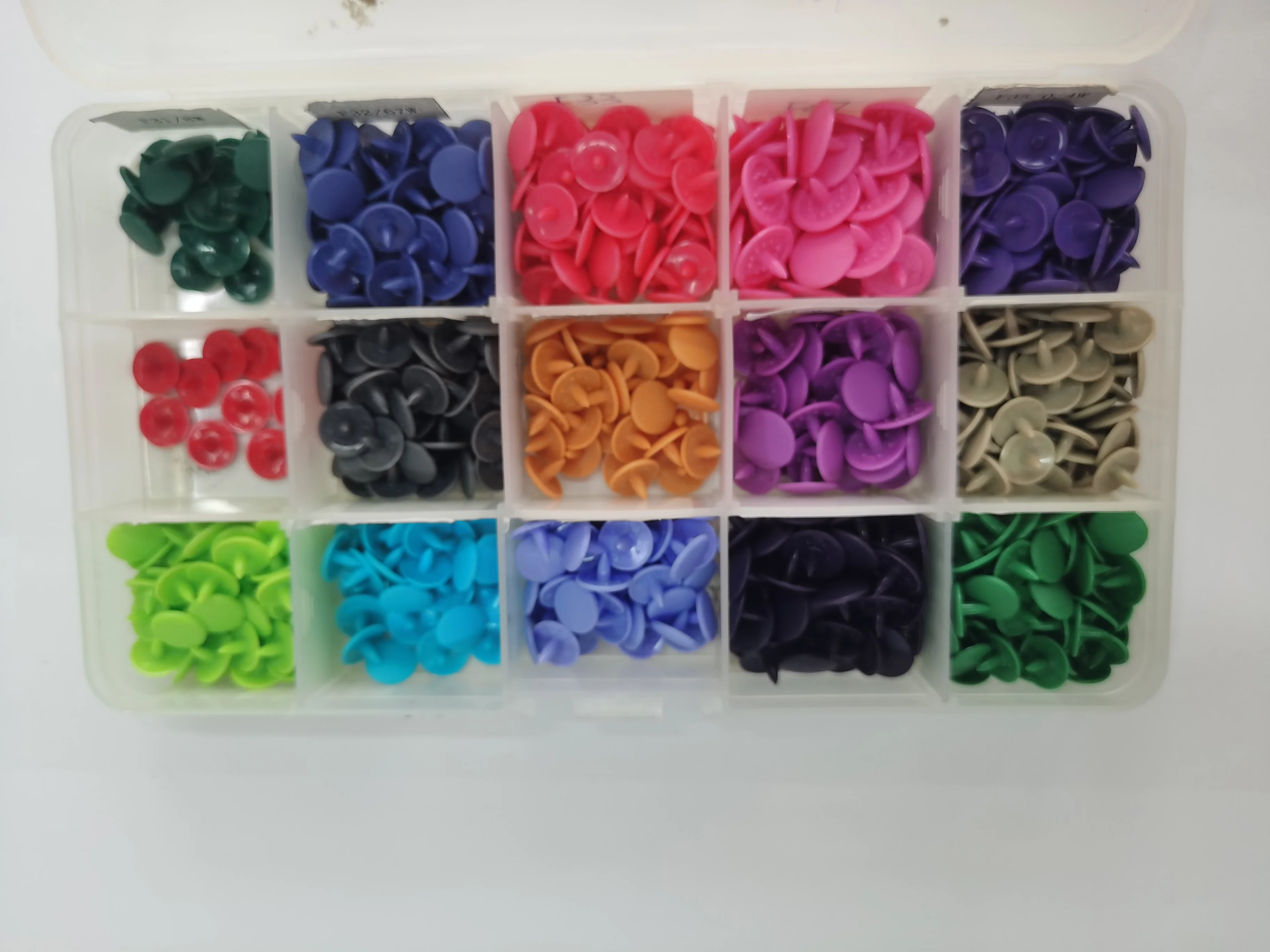 FM Custom Colorful  Plastic buttons with Snap pliers set for sewing crafts DIY T5 plastic snaps/ boutons a pinces