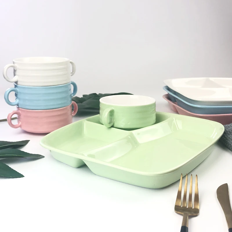 
wholesale ceramic porcelain soup bowl tureen with handles soup pot 