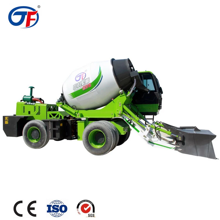 JF 3.5 M3 Self Loading Concrete Mixer Machine engineering truck for construction sites carmixer