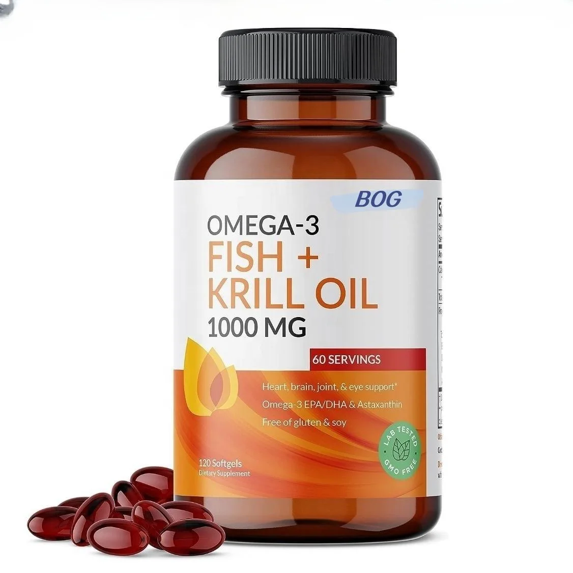 Dietary Supplement Vegan Omega 3 Fish Oil 1500mg High Potency DHA & EPA Omega 3 Supplement Softgel Capsule