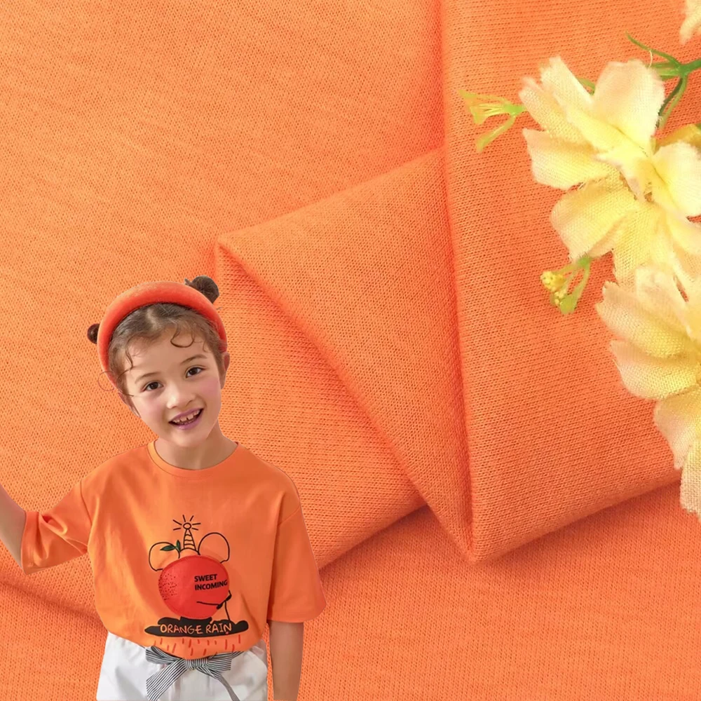 250GSM 14% nylon 80% cotton 6% spandex elastic health cloth fabric knitted tracksuit Sports wear casual pants fabric for men