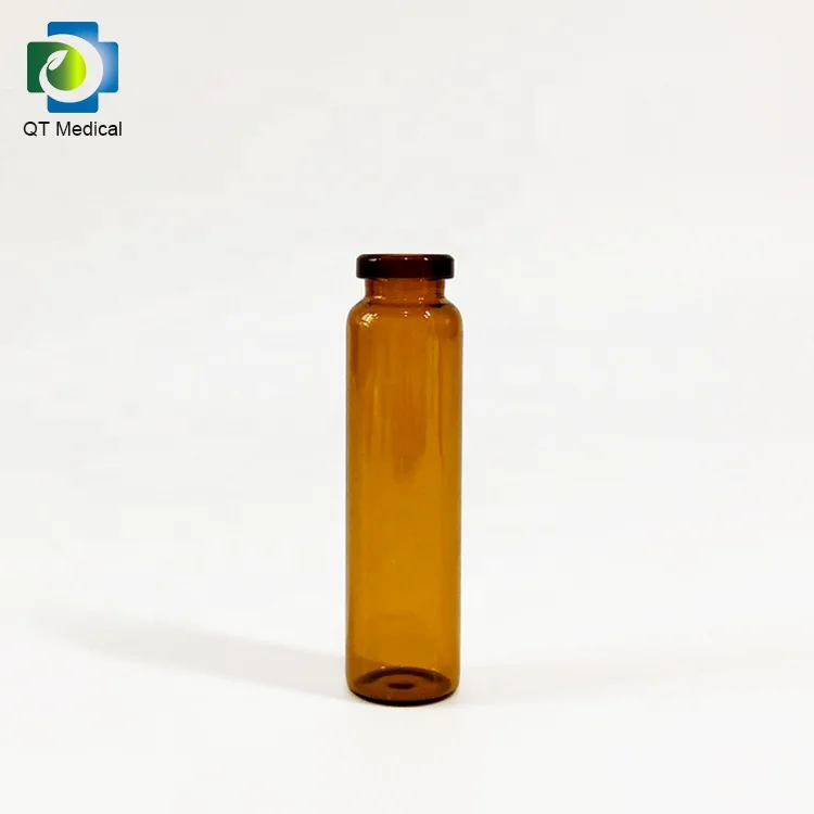 iso clear amber pharmaceutical glass bottle borosilicate type 1 glass vial medicine use glass bottles