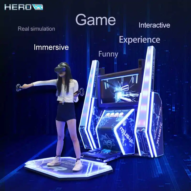 Amusement Street VR Virtual Reality Game Kids Happy Sports Boxing Game Arcade Dance Machine For Sale