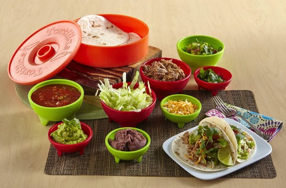  Традиционный мексиканский пищевой контейнер guacamole Сервировочные блюда пластиковые миски для сальсы топпингов taco