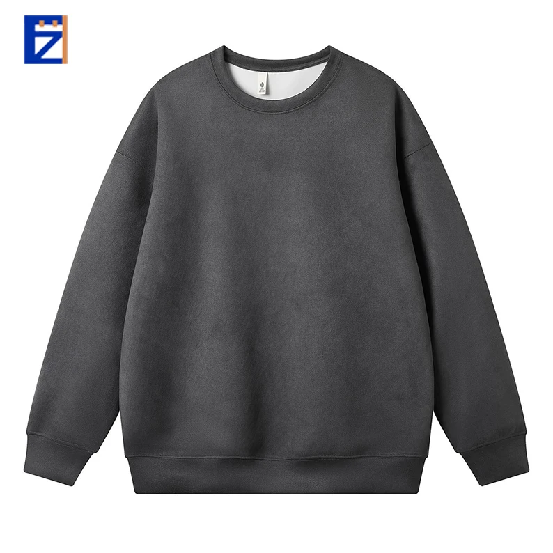 Brand Cropped Blank Man Oversized Long Rhinestone Branded For Drop Shoulder Zip Hoodies Men Sweatshirts