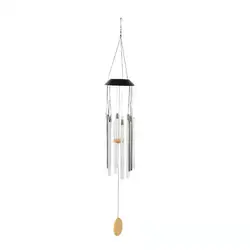Latest solar Powered wind chime bells Superior Quality Decoration Outdoor  Crystal tube Wind Chime Garden decor