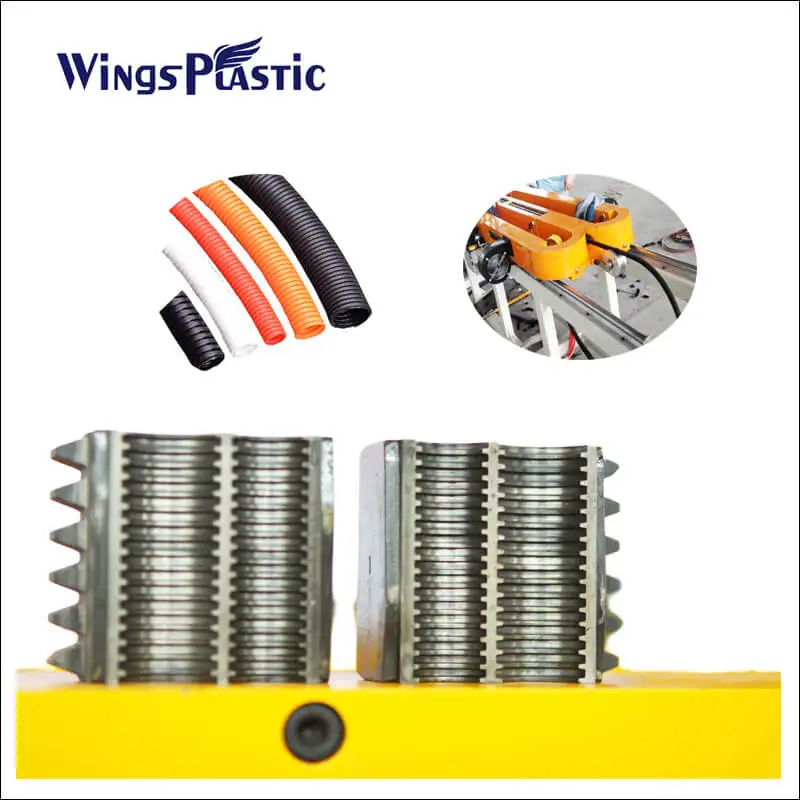 Single wall corrugated pipe machine flexible plastic tube machines