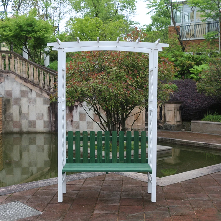 Outdoor Garden Trellis Pergola Wood Arbor Wedding Arch for Climbing Plant