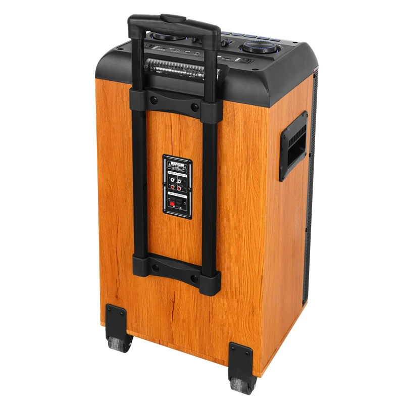 Лидер продаж 2025 12 дюймов woofer mdf высококлассная Беспроводная многофункциональная тележка 80 Вт bluetooth-динамик с микрофоном