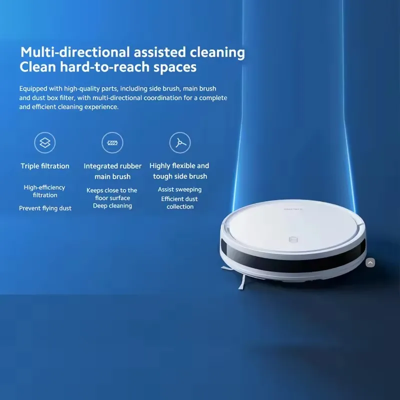 Глобальный для Xiaomi робот вакуум E10 4000 Па мощная всасывающая мощность 2-в-1 развертка и Швабра Автоматическая подзарядка с умным резервуаром воды Wifi
