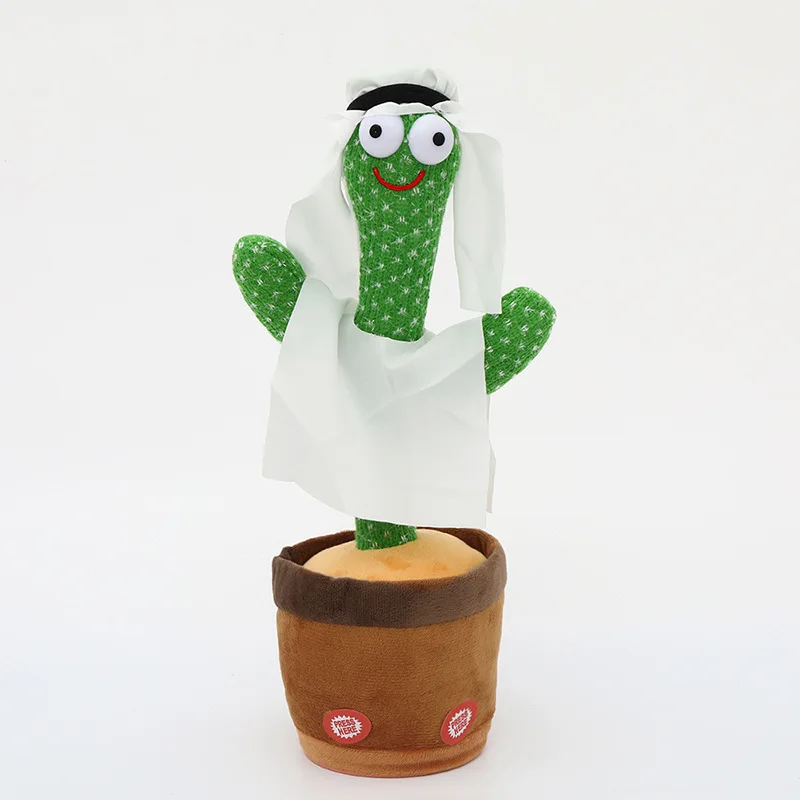 2022 Wearing Traditional Mexican Costume Speaking Electronic Dancing and Singing Plush Twisting Cactus