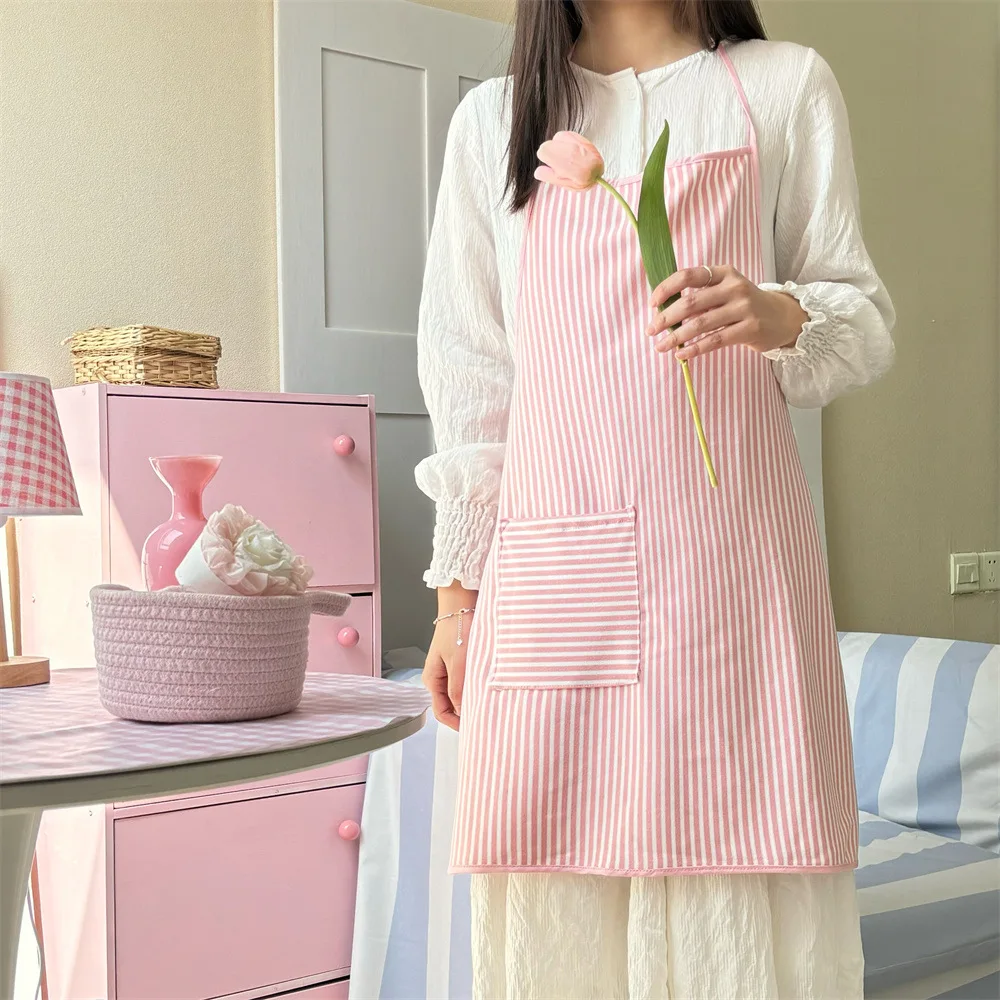 High quality Korean style ins style towel fabric apron for coffee shop handmade studio floral arrangement