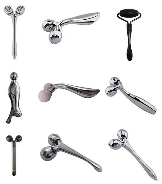 360 Degree Rotation Noiseless Eyes Facial Massage Roller Anti Wrinkle Chin Cheek Slim Lift Up V Face 3D Facial Massager