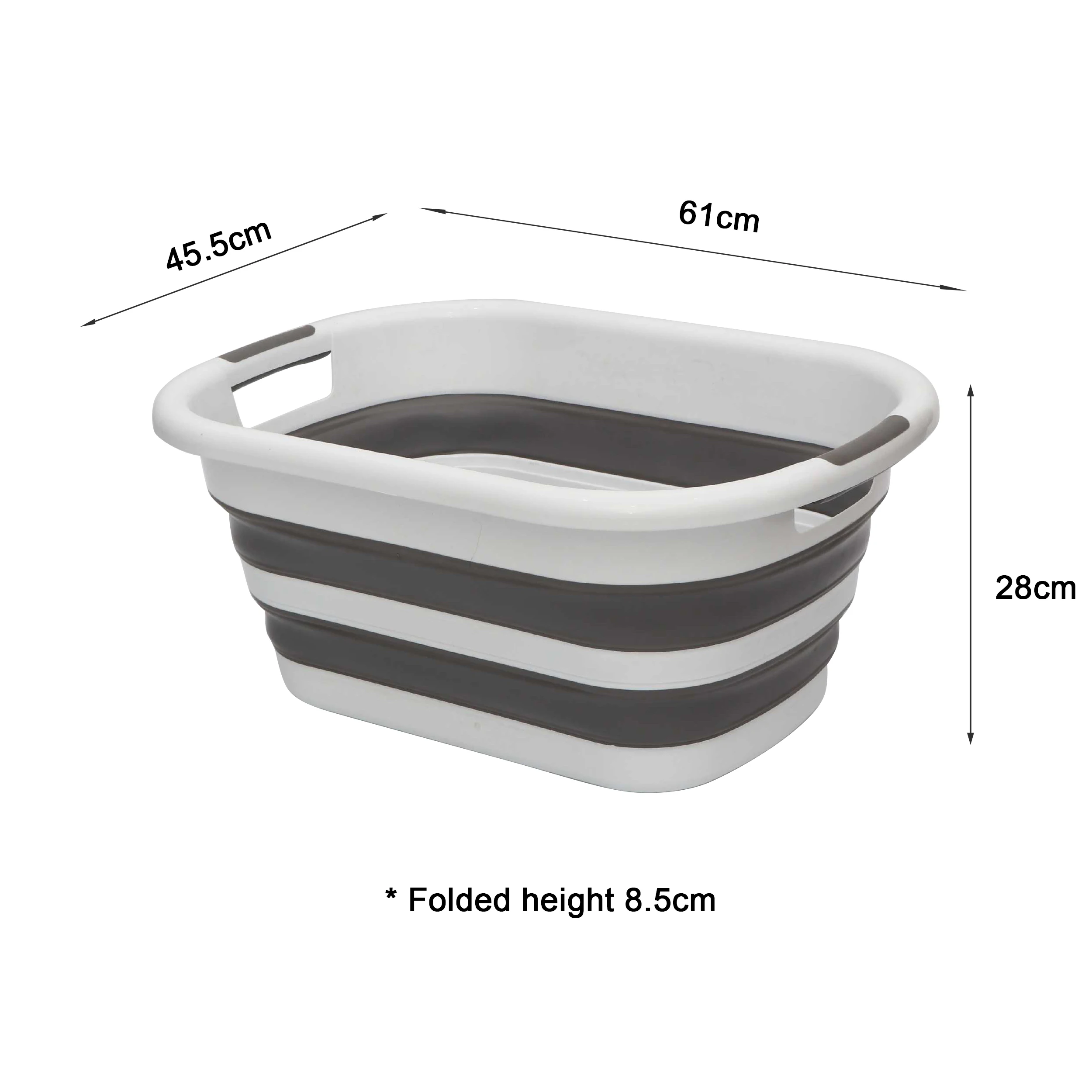 40L Foldable & Portable Collapsible laundri basket Rectangle Plastic Laundri Bin for Home Use
