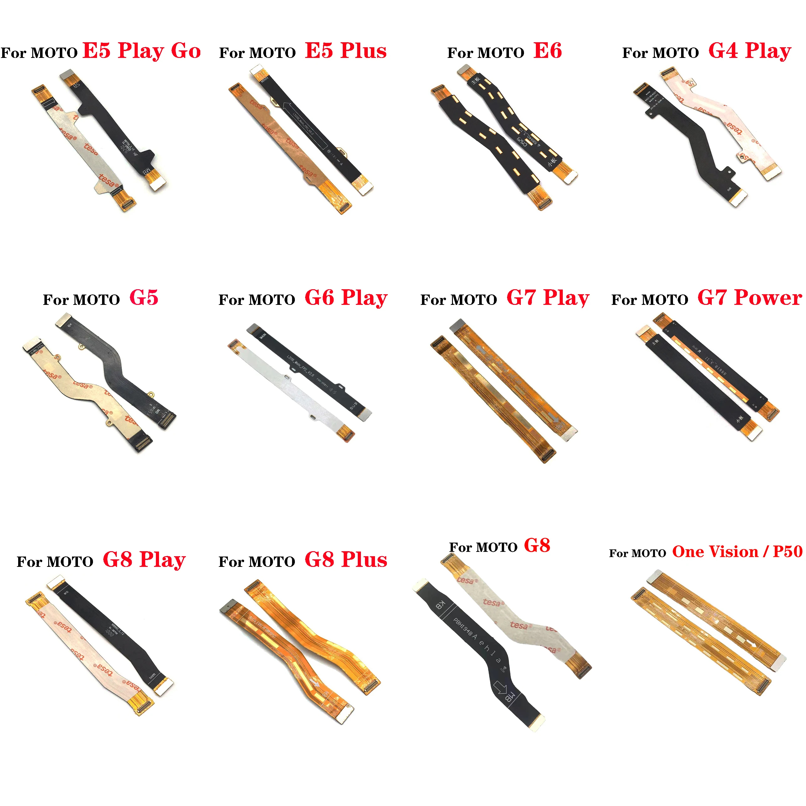 Main board  Flex Cable for Motorola Moto  G4 G5 G6 G7 G8 Play G7 Power G8 Plus E5 Plus E5 Play Go E6 One Vision P50 Lcd Flex