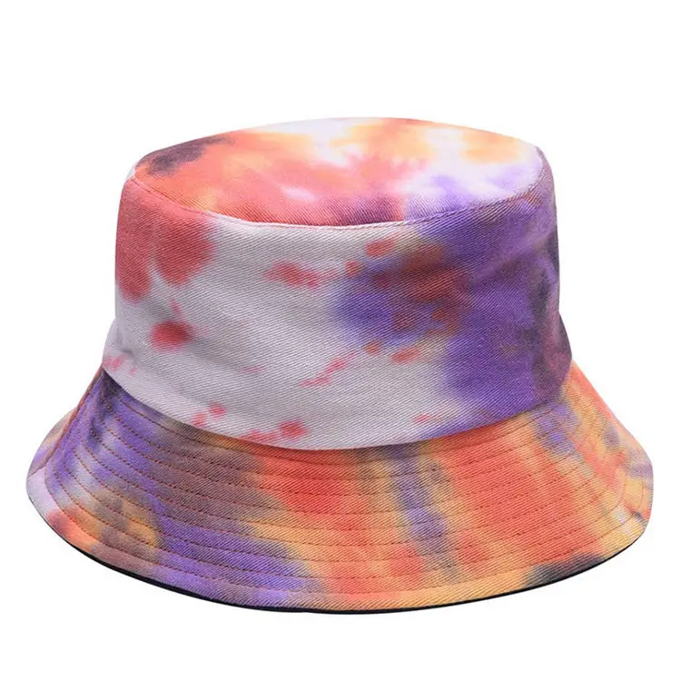 Wholesale designer Embroidered Printed Custom Reversible Cotton Fisherman Tie-Dye And Pastel Women Man Bucket Hats