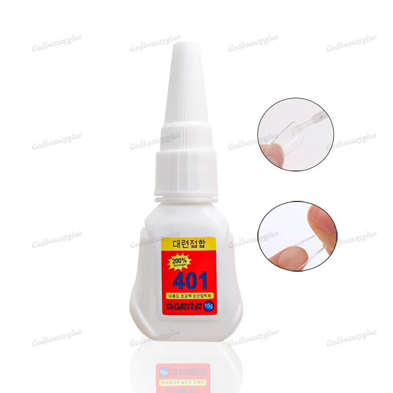 15g Strong 401 Adhesive 3 Seconds Quick Drying Long Lasting Nail Glue