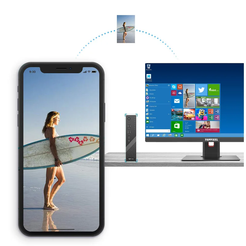 
TOPFEEL T68PRO mini pc i7 windows10 portable embedded computer dual lan 8 usb industrial motherboard office business education 