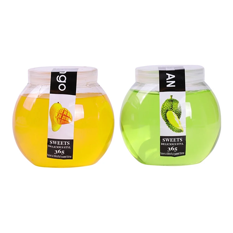 100ml 200ml 300ml Round Shape Pudding Glass Jar Glass Yogurt Jar With Plastic Lid