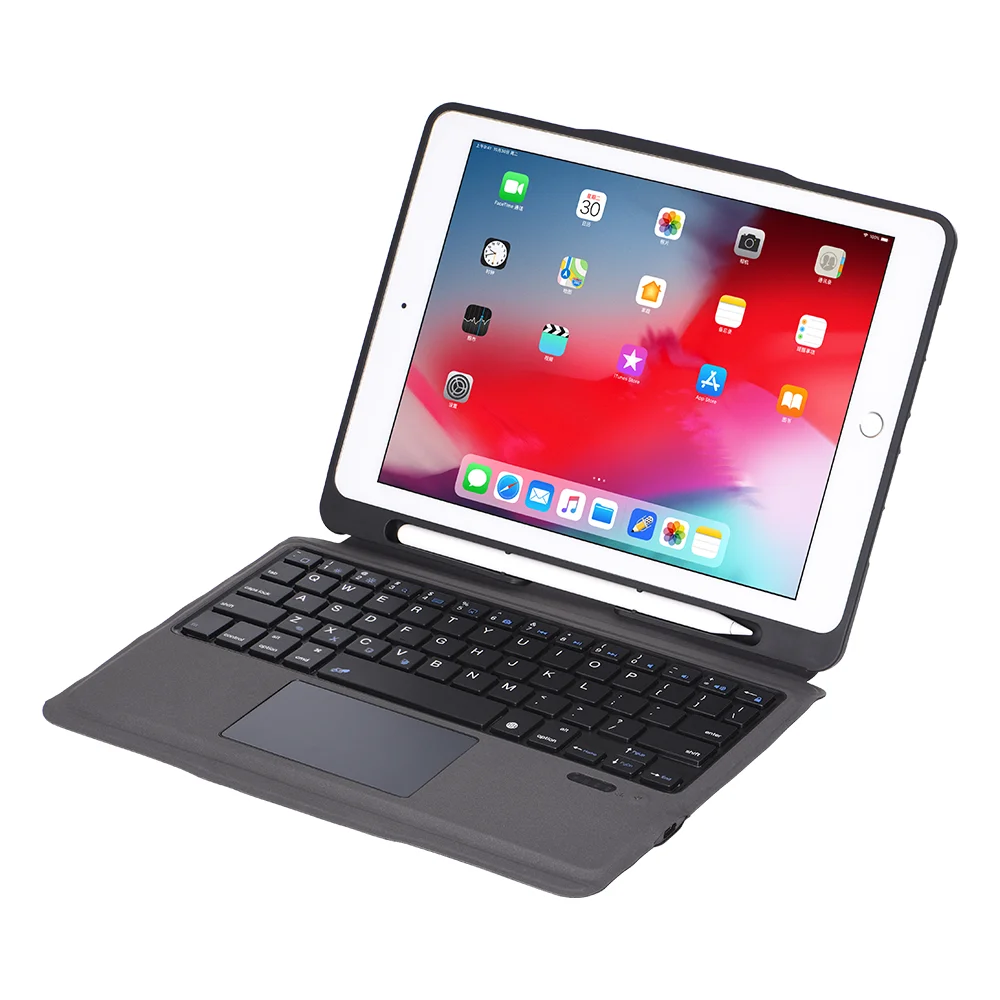 2021 For iPad air2 /pro 9.7 / 2017/2018 iPad 9.7inch wireless TPU LeatherTablet Keyboard case With Touchpad
