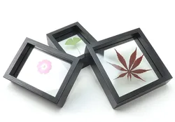 8x10 Picture Frame Mats for 5x7, 4x6 Photo, Black MDF Wood Frame for Wall and Tabletop