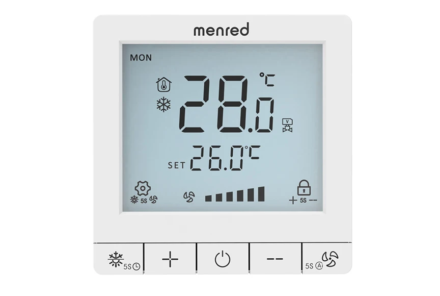 24v 220v Smart Modbus Rs485 Touch Screen Temperature Controller Hvac 4 Pipe Fcu Thermostat Digital Room Thermostat