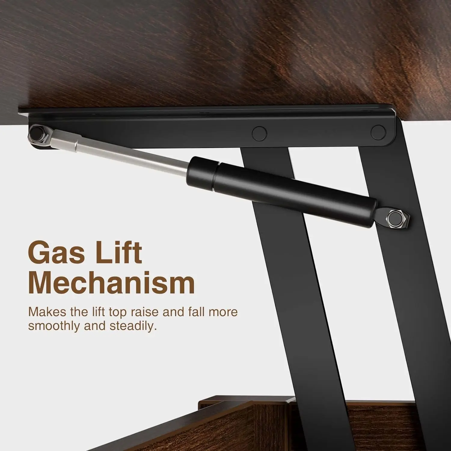 Coffee Table Phoenix Living Room Furniture Wood Storage Cabinet Multi-Function Adjustable  Coffee Table