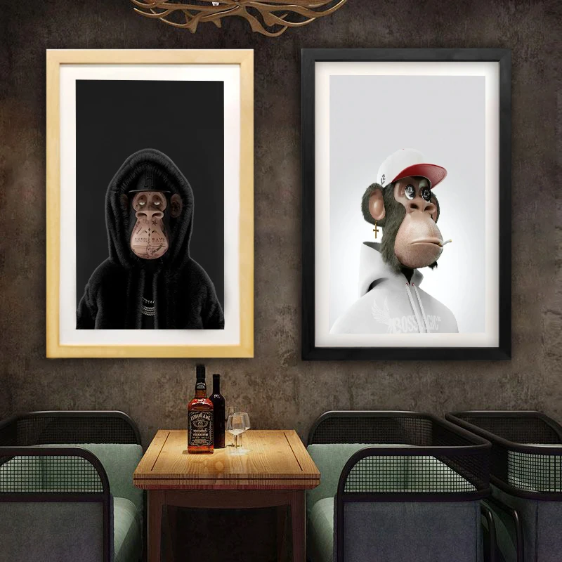 Custom OEM 21.5 22 32 33 43 55 inch video digital Photo frame NFT wall wooden art digital photo frame