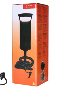 Plastic hand air pump for inflatable product with 3 connectors hand air pump for variable capacity tanks
