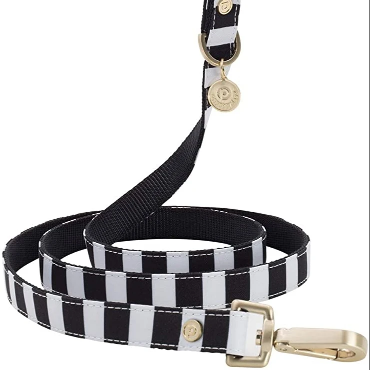 Dog padded handle lockable tether handle high strength buckle and D-ring durable dog rope