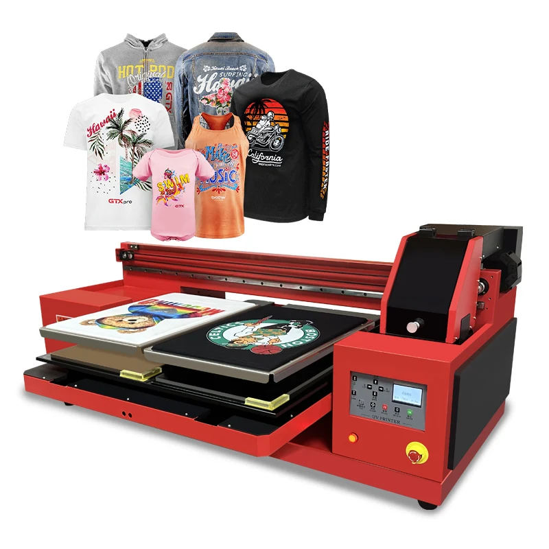 DOMSEM Flatbed Printer 6560 Dtg Printer Dtg Print Manufacturer T-shirt Printing Machine With A3 A4T Shirt Holder