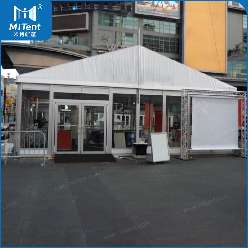 Guangzhou Clearpsan Funeral Divine Service Event Tent with Wooden Floor and Transparent PVC