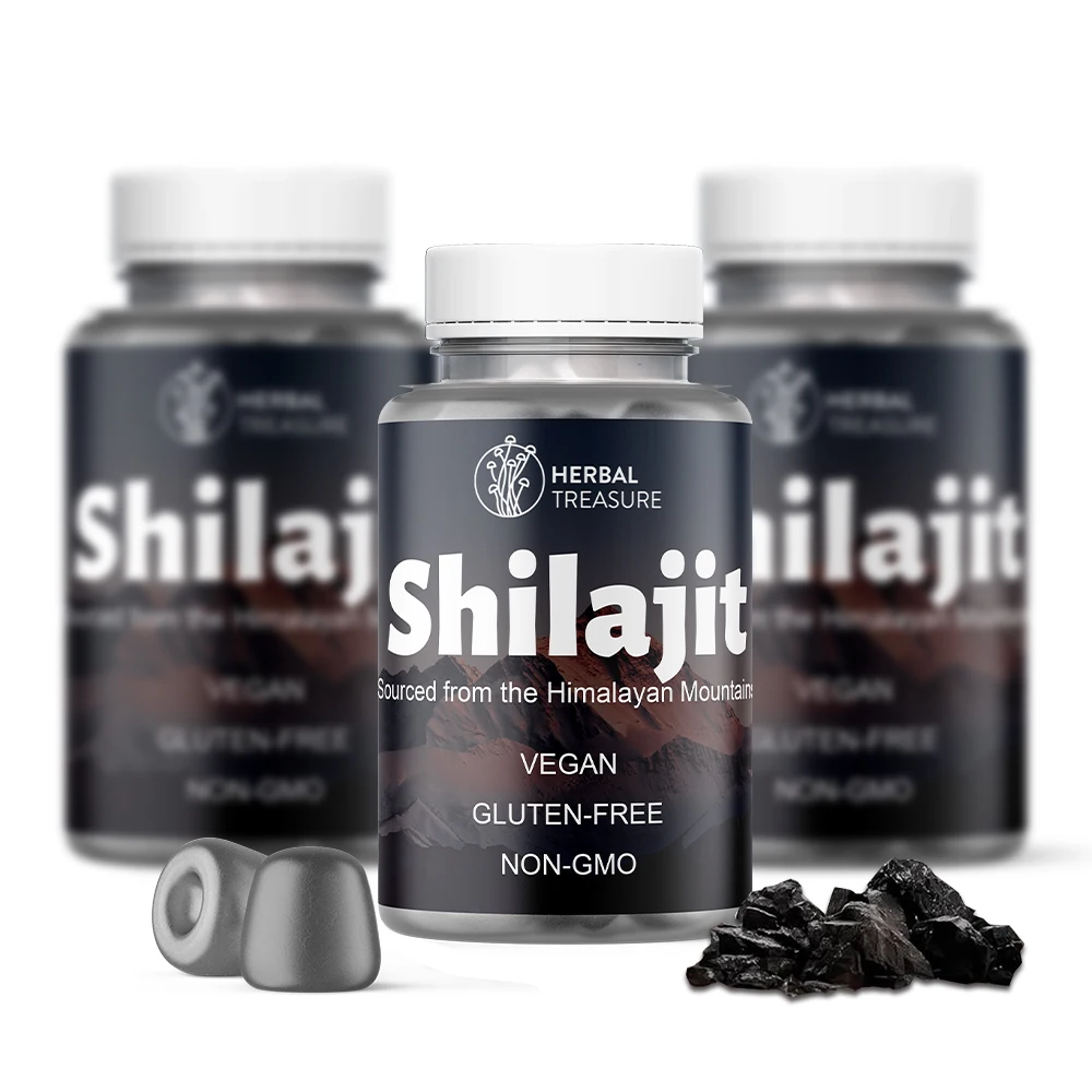 Factory Price Shilajit Gummies 60 Count for Men & Women Himalayan Pure Shilajit Gummies Delicious Vegan Flavor