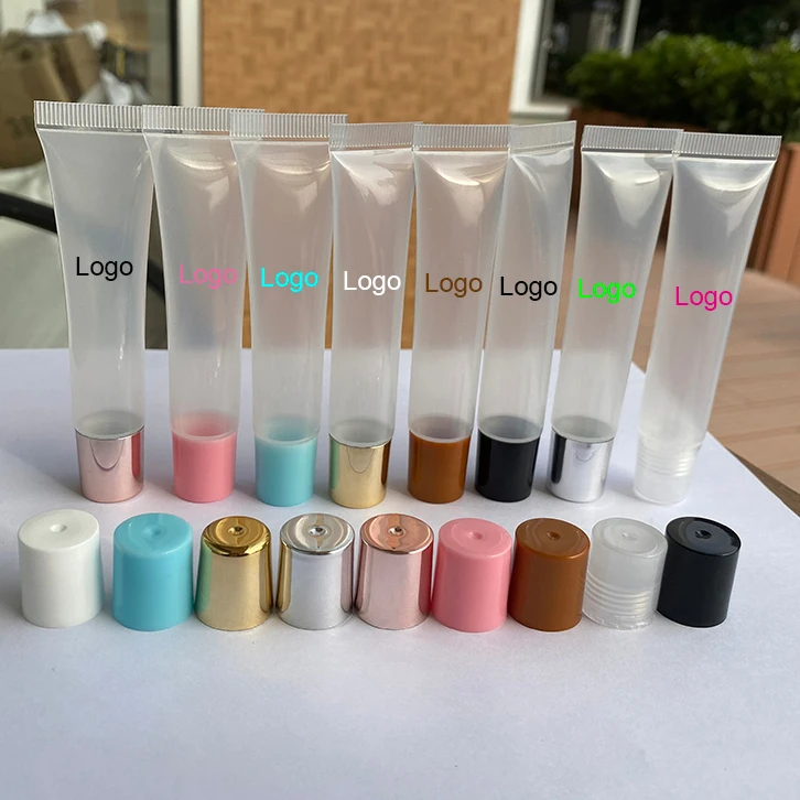 
5ml 8ml 10ml 15ml Wholesale Emply Lip Gloss Squeeze Tubes Lip Balm Container Soft Squeeze Lip Gloss Tube 