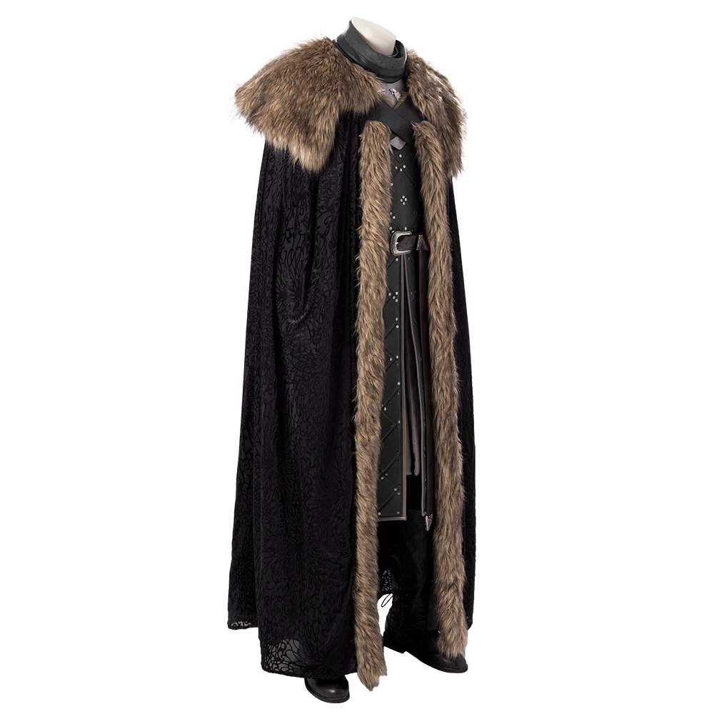 
Game of Thrones Season 8 Jon Snow Cosplay Costume Adult Costume Set MZX 20190275 