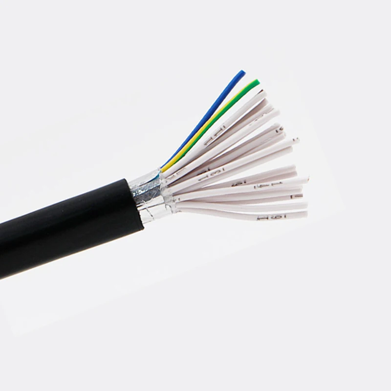 RVVP cable shielded flexible 26 core 20awg electrical wire braided shield tinner copper conductor control cable