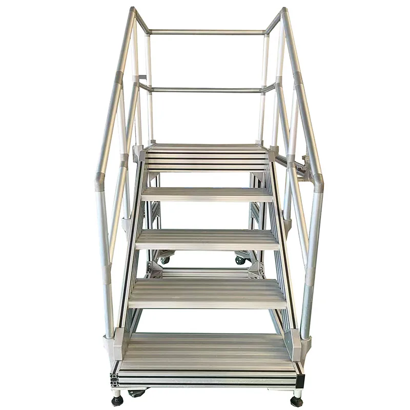 aluminum step profiles  handrail walkway stairways platform system