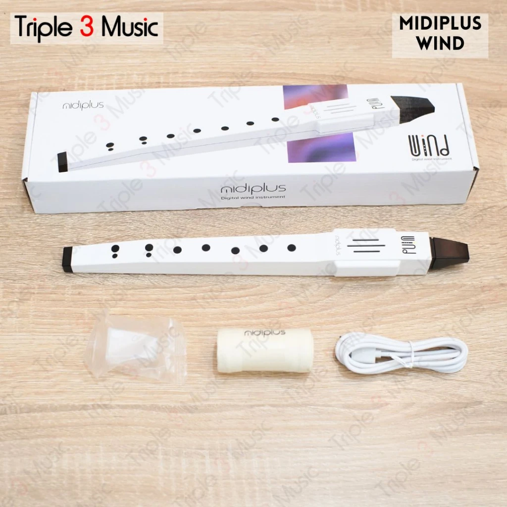 Midiplus Wind Mini Digital Recorder Electronic Saxophone Electronic Wind Instrument Electric Blowpipe for Beginner/Musician