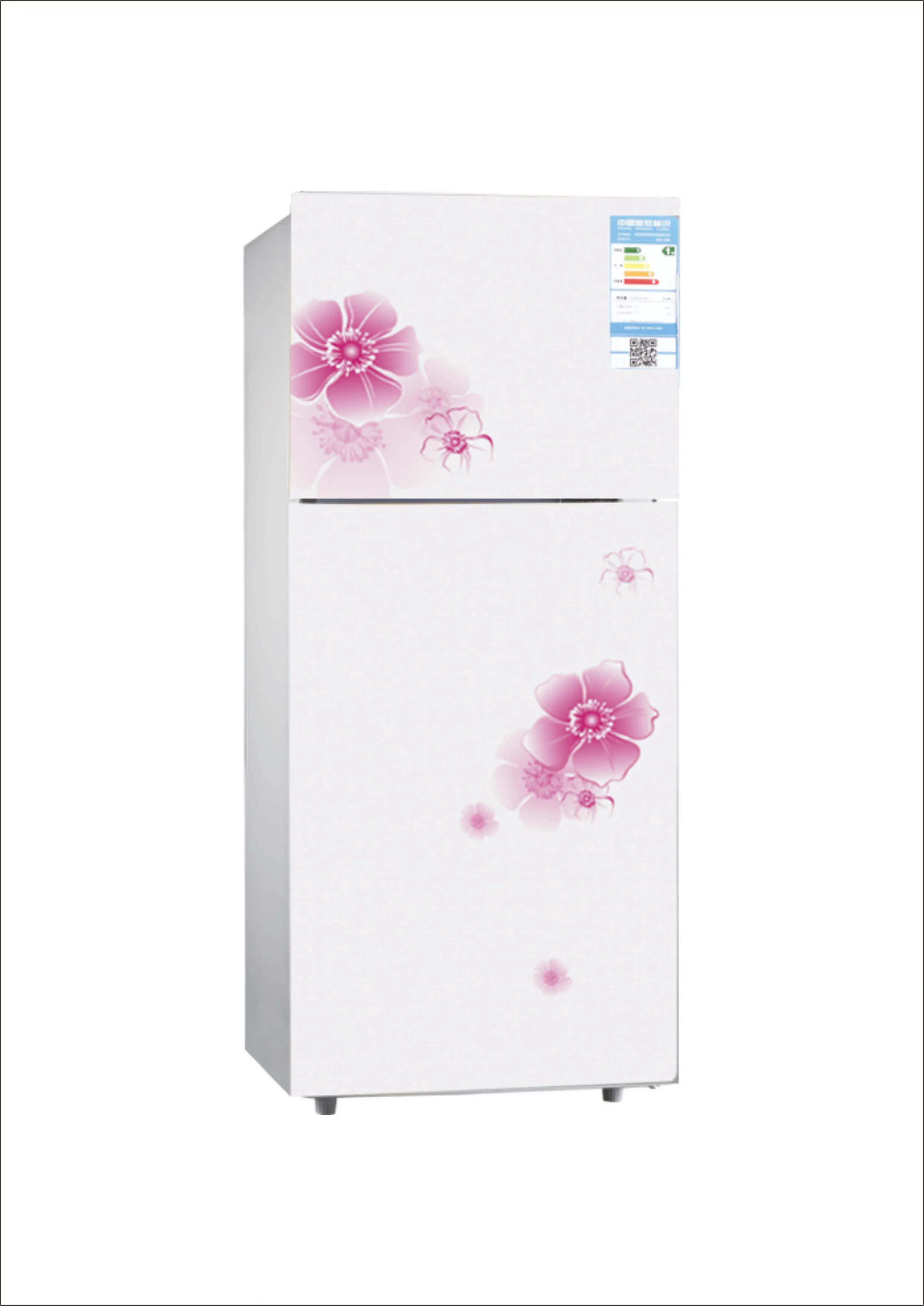 BCD 138 Electric Double Door Cold Drink Kitchen Refrigerator Power Parts Dimensions Sales Hotel Rohs Energy