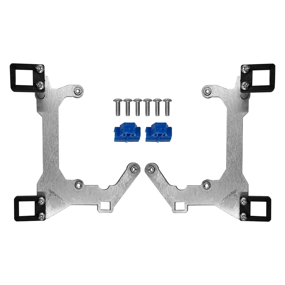 Car Lens Frame Headlights Holder Metal Brackets Mounting Transition Adapter for Lexus ES 2018-2020 LED Low Configuration