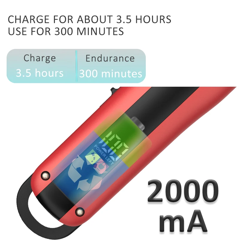 Professional Cordless Electric Men Hair Clippers Trimmer Machine