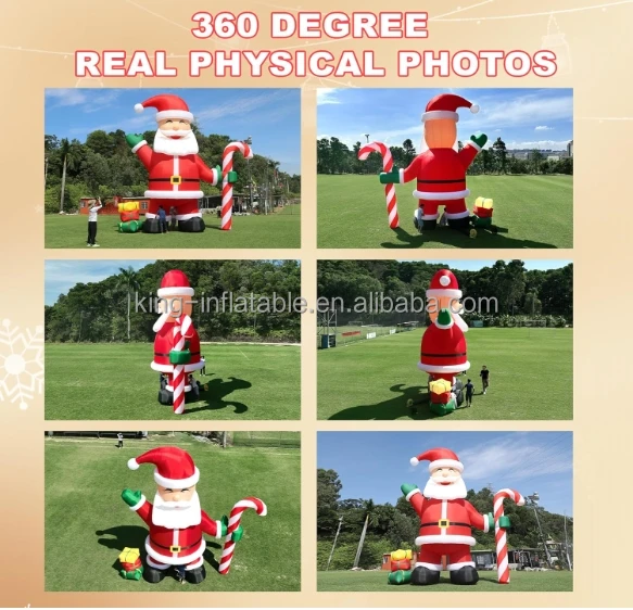 20FT 26ft 33ft 40ft Christmas Inflatable Santa Claus Outdoor Blow Up Giant Santa Inflatable Christmas Decoration