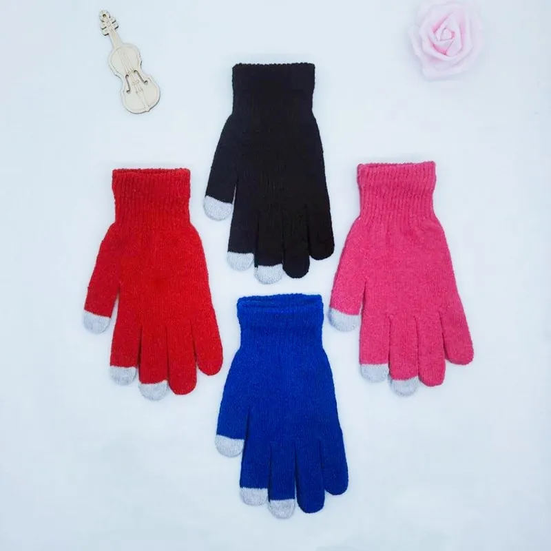 Custom Logo Ski Sports Fashion Touch Screen Mitten Warm Gloves for Women