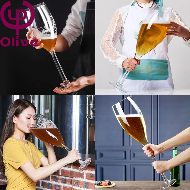 Bar KTV Custom Extra-large Beer Cup Wine Brandy Snifter Big Large Oversized Crystal Goblet Huge Hero Giant Wine Glass Cup