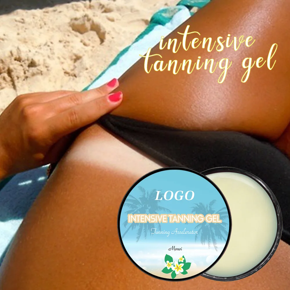 OEM/ODM Private Label Natural Dark Suntan Intensive Tanning Cream Sun Tan Lotion Accelerate Gel for Sunbed