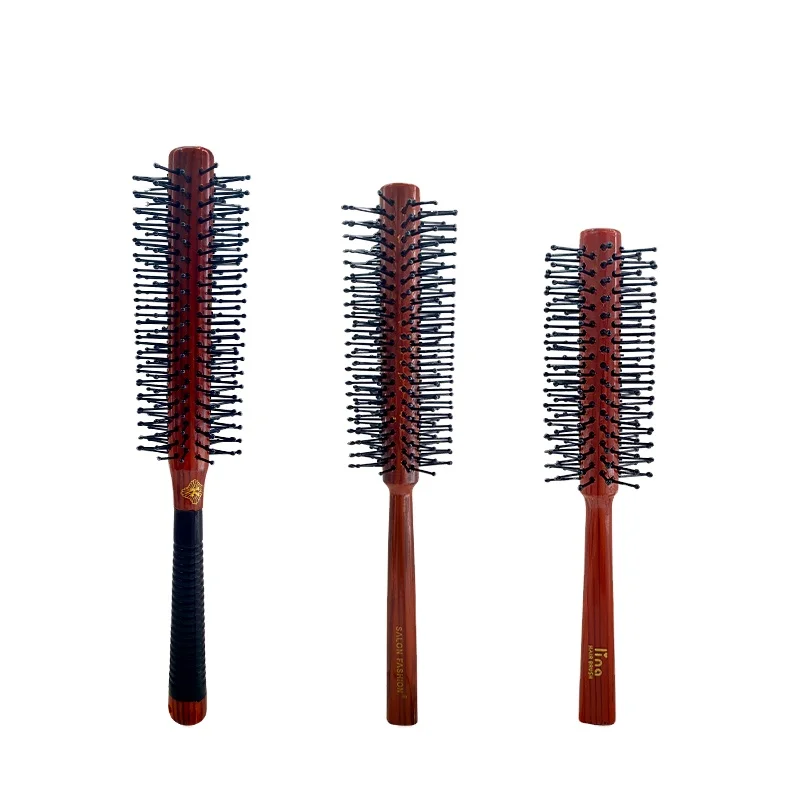 Щетка с горячим воздухом, полностью гибкие мягкие круглые щетки для волос, натуральные волосы для женщин