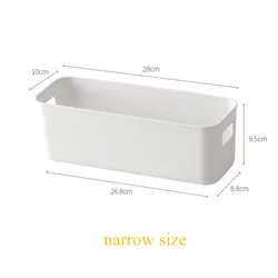 Closet Plastic Basket Tabletop Sundries Snacks Cosmetic Storage Boxes Cabinet Storage Container Home Storage & Organization
