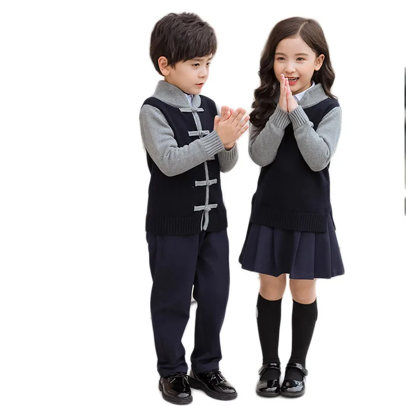 wholesale custom new models kids wear kindergarten school uniforms
